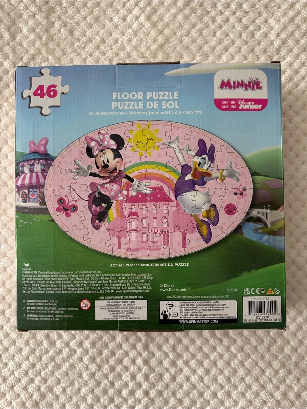🧩🆕Disney Junior Minnie Mouse 46-Piece Giant Floor Puzzle 🩷